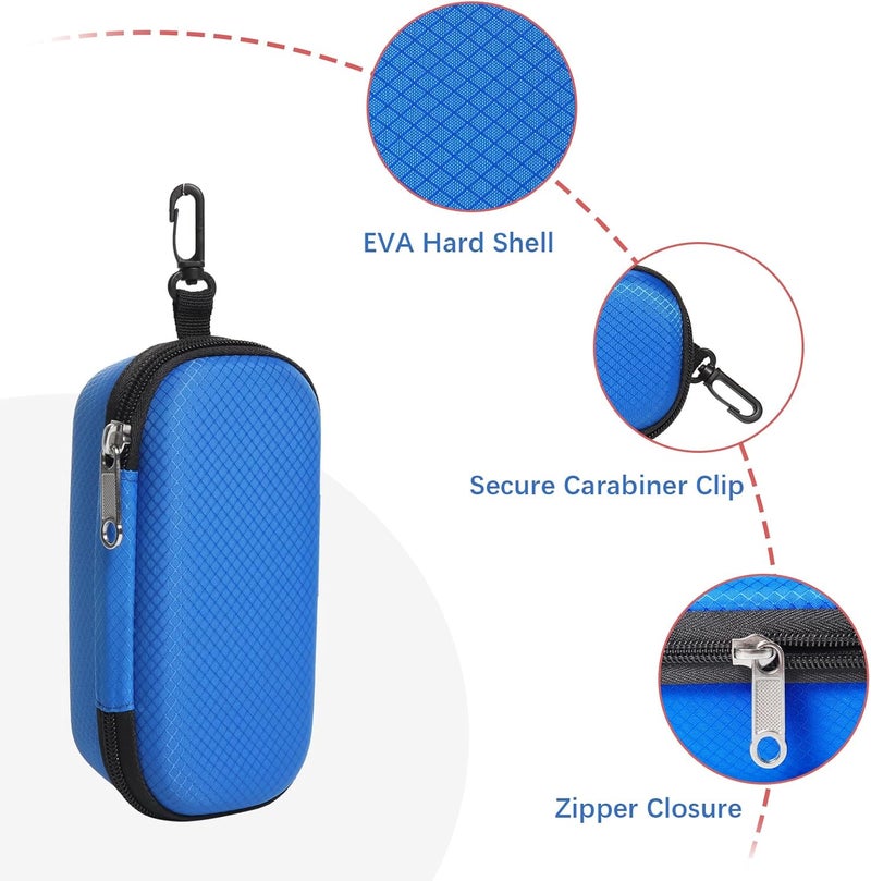 Bukere Double Eyeglasses Case with Adjustable Slots, EVA Hard-shell Travel Dual Glasses Sunglasses Organizer for Men Women - Image 3